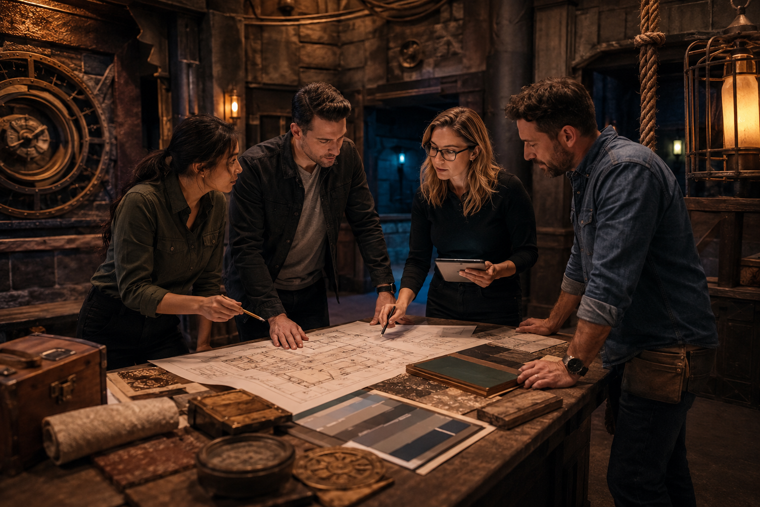 Escape room design and construction process